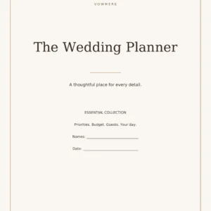 Vowmere Essential digital wedding planner collection