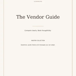 Vowmere Master digital wedding planner collection